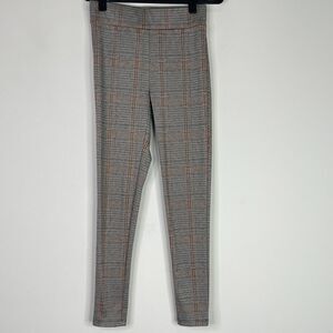 LOFT 2021 Plaid Ponte Stretch Pull On High Waist Leggings Women's Size XS